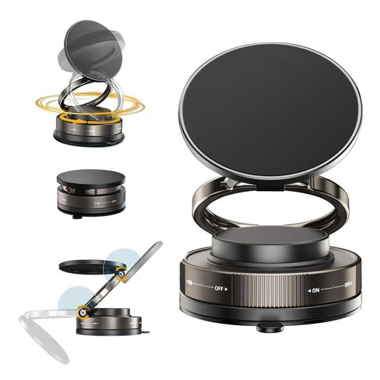 The Ultimate 360° Adjustable Vacuum Magnetic Phone Holder  Secure Stylish & Smart