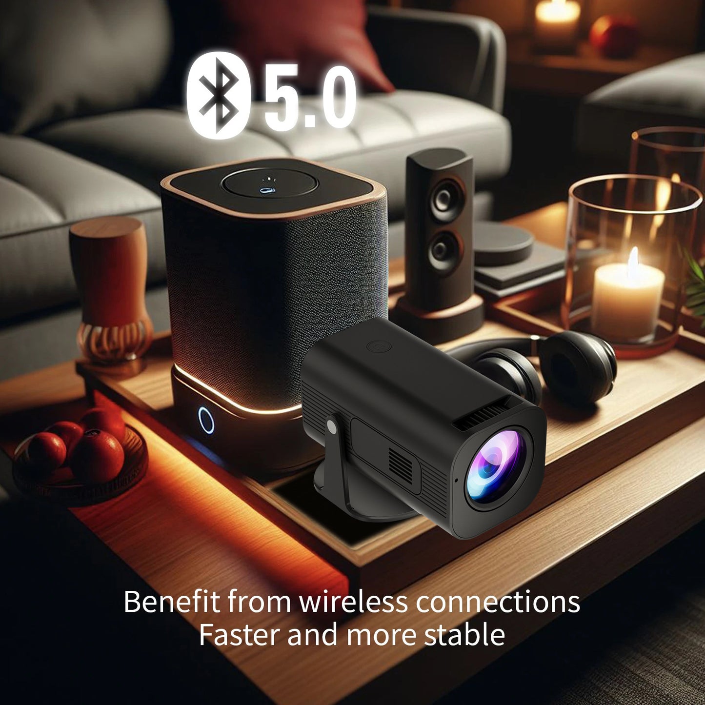 Sainishops™ Mini LED Projector Travel Friendly & Powerful
