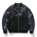 Mens Loose Fit Polyester Embroidered Chinese Style Jacket