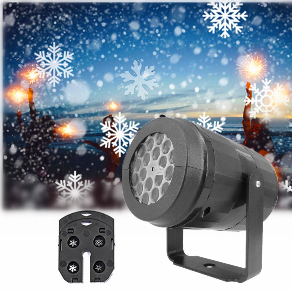 Christmas Snowflake Projector Light | LED Rotating Xmas Decor