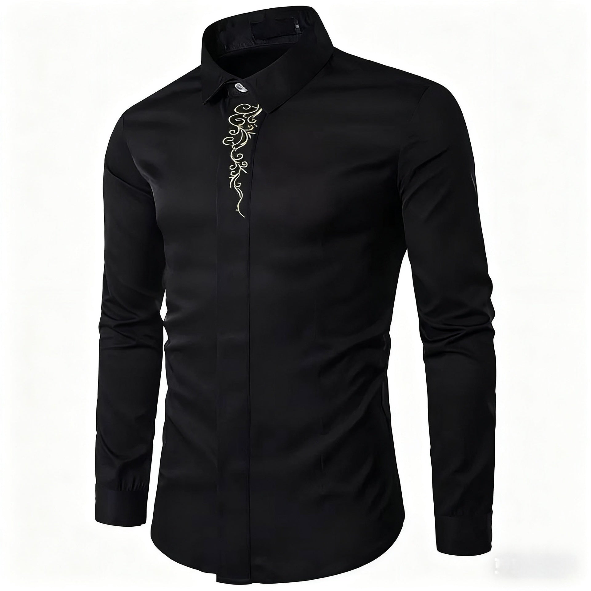 Stylish Lapel, Loose-fitting Casual Sports Button-up Shirt For Men