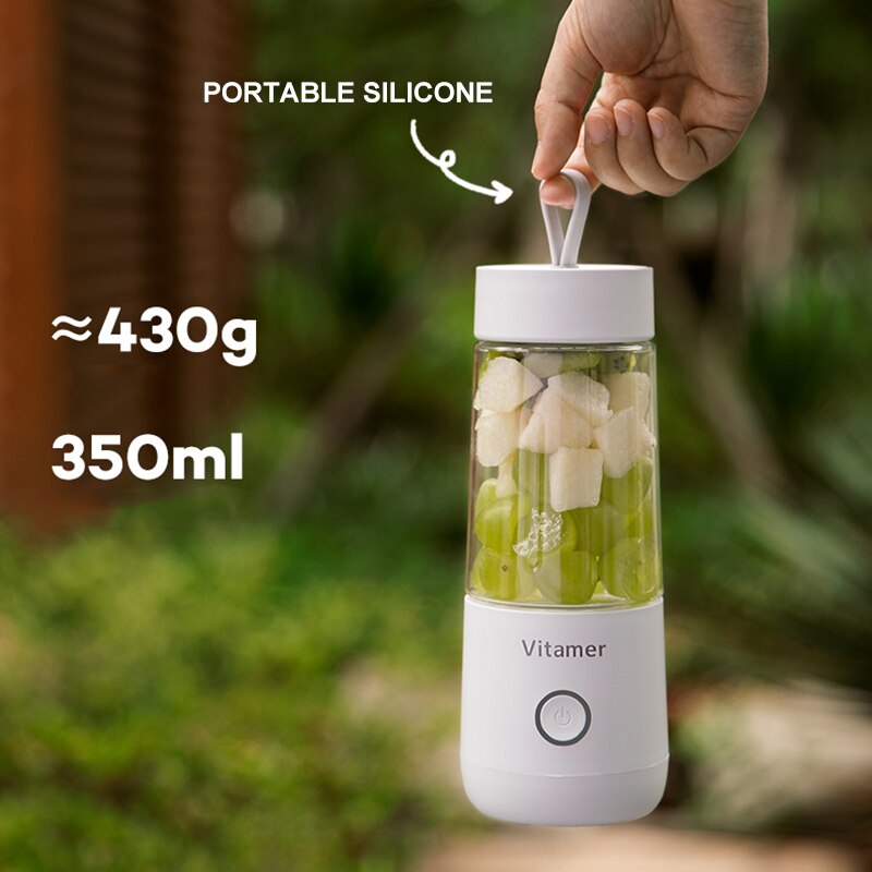 350ml Portable USB Rechargeable Juicer Blender Cup