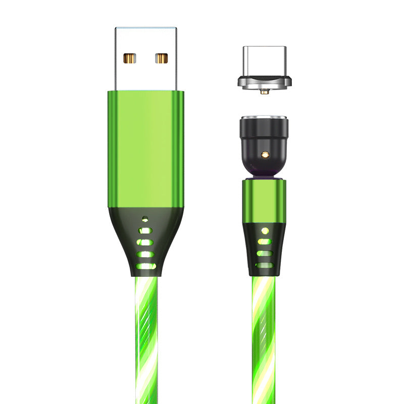 540° Magnetic Fast Charging Cable  LED USB Type C iPhone
