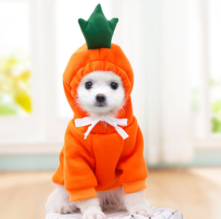 Sainishops™Cute Fruit Dog Hoodie Winter Warm Fleece Pet Clothes