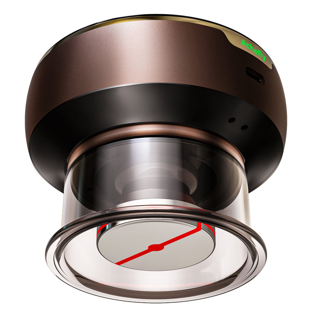 AcheFly Wiederaufladbares kleines multifunktionales elektrisches Gua Sha Schabemassagegerät, Physiotherapiegerät, Gesichtspflegegerät