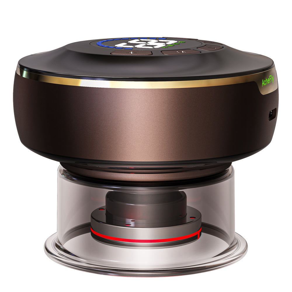 AcheFly Wiederaufladbares kleines multifunktionales elektrisches Gua Sha Schabemassagegerät, Physiotherapiegerät, Gesichtspflegegerät