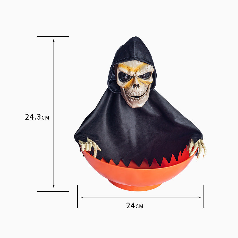 Sainishops™Halloween Ornament Fruits Tray Scary Skull Decorative Candy Organizer