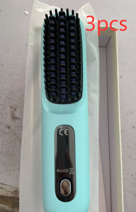 2 in 1 Wireless Hair Straightener and Curler Brush