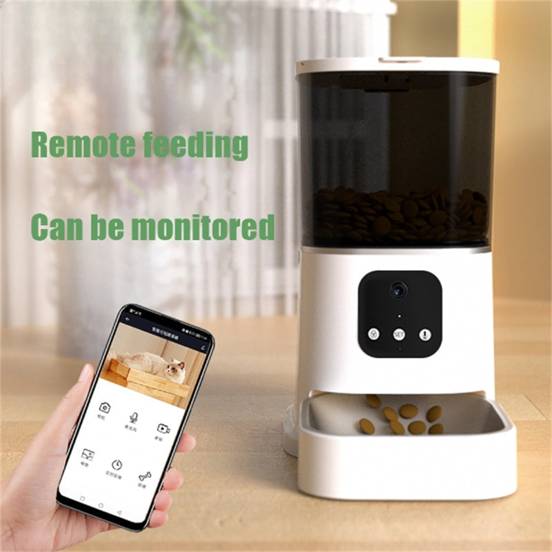 Sainishops™Pet Automatic Feeder Large Capacity Smart Voice Recorder APP Control