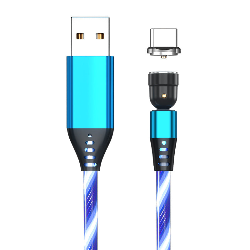 540° Magnetic Fast Charging Cable  LED USB Type C iPhone