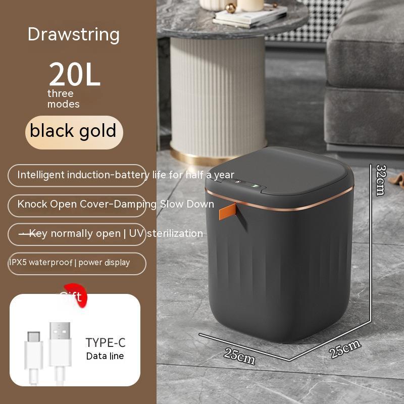 Automatic Smart Trash Can with Lid Induction