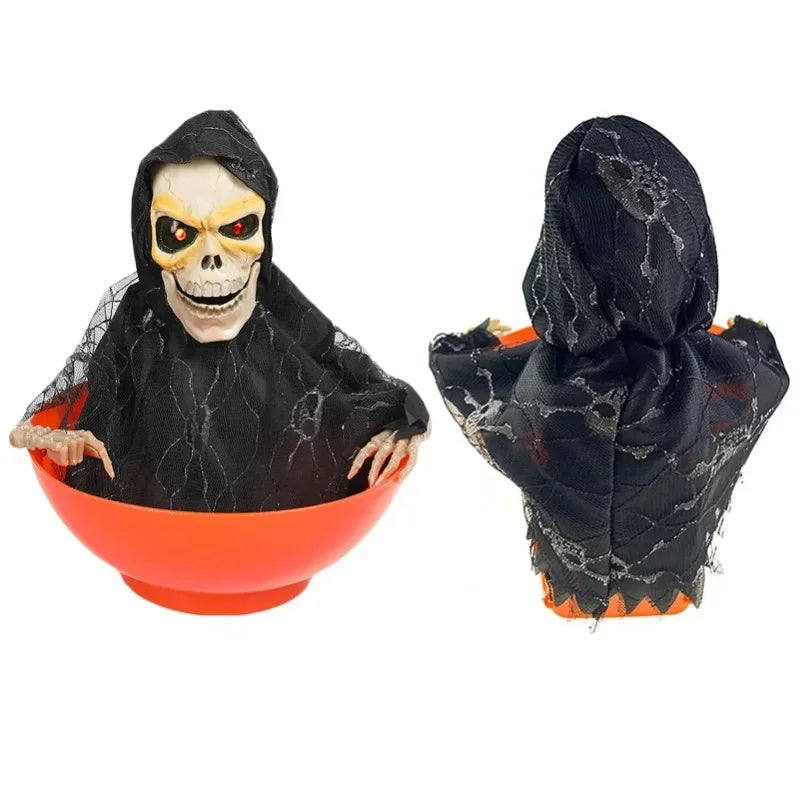 Sainishops™Halloween Ornament Fruits Tray Scary Skull Decorative Candy Organizer