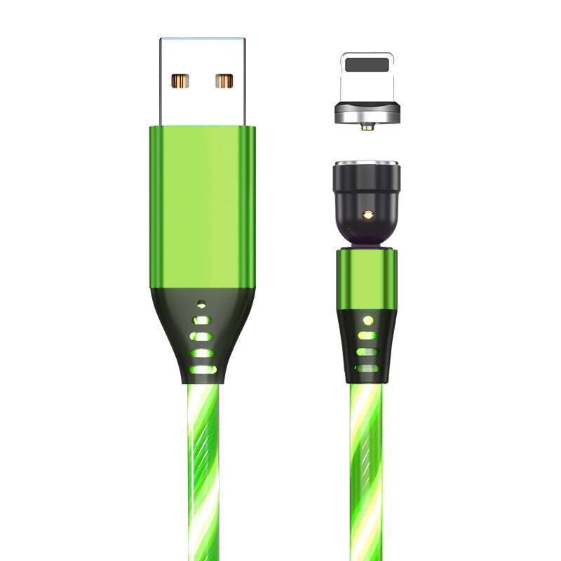 540° Magnetic Fast Charging Cable  LED USB Type C iPhone