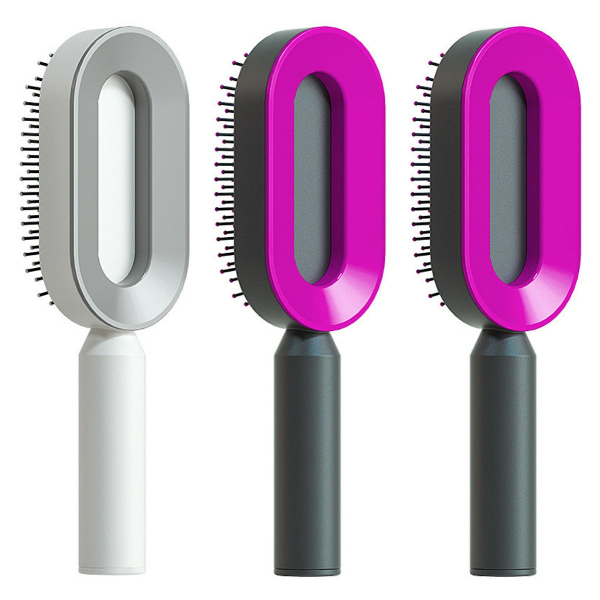 Self Cleaning Hair Brush Anti-Static Scalp Massage Comb