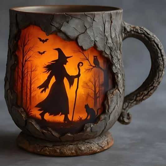 Resin Bigfoot Forest Flame Mark Cup