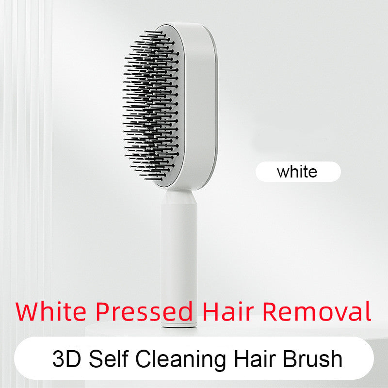 Self Cleaning Hair Brush Anti-Static Scalp Massage Comb