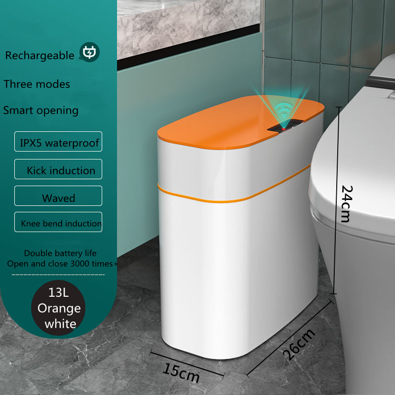 Automatic Smart Trash Can with Lid Induction