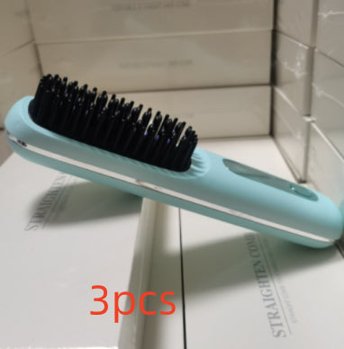 2 in 1 Wireless Hair Straightener and Curler Brush