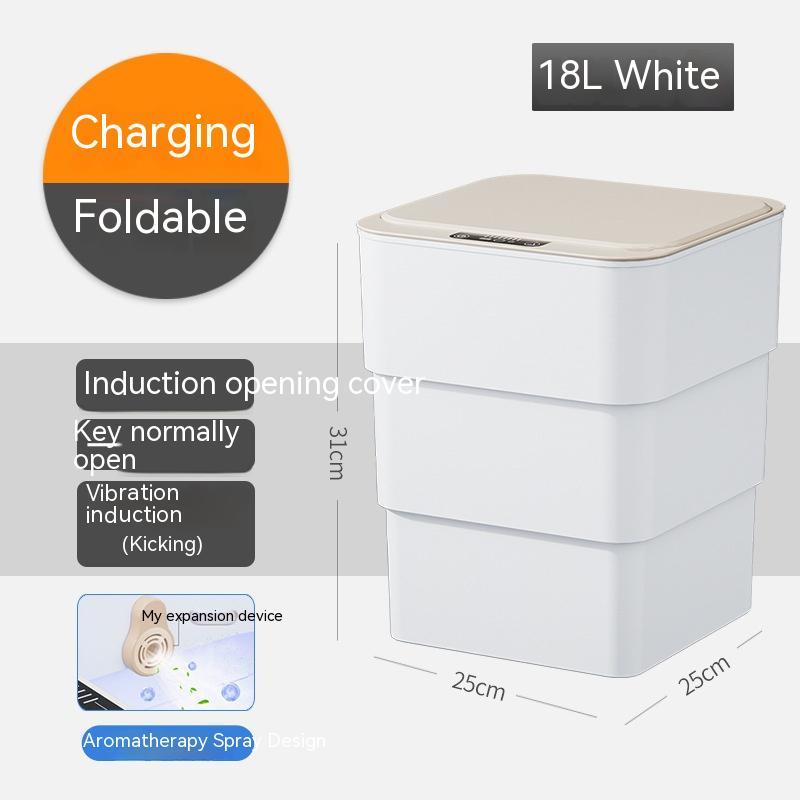Automatic Smart Trash Can with Lid Induction