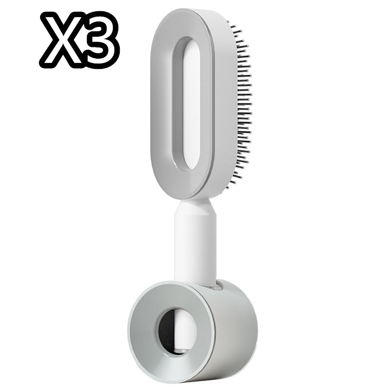 Self Cleaning Hair Brush Anti-Static Scalp Massage Comb