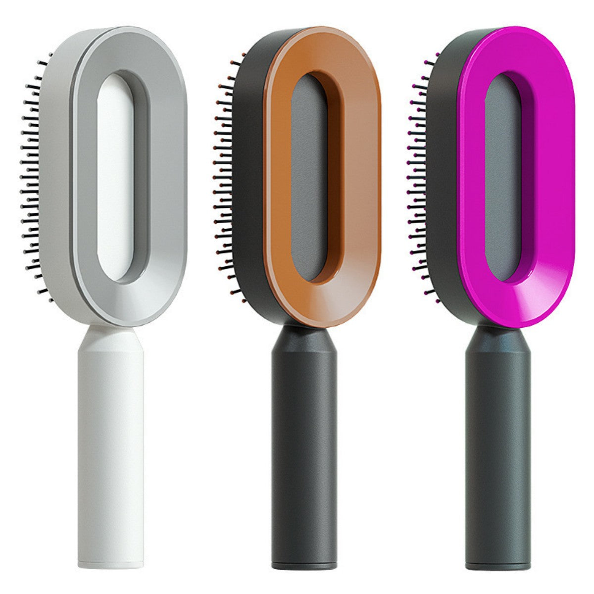 Self Cleaning Hair Brush Anti-Static Scalp Massage Comb