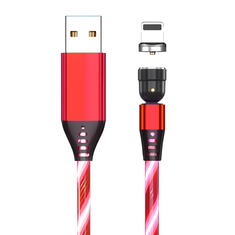 540° Magnetic Fast Charging Cable  LED USB Type C iPhone