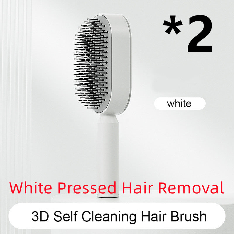 Self Cleaning Hair Brush Anti-Static Scalp Massage Comb