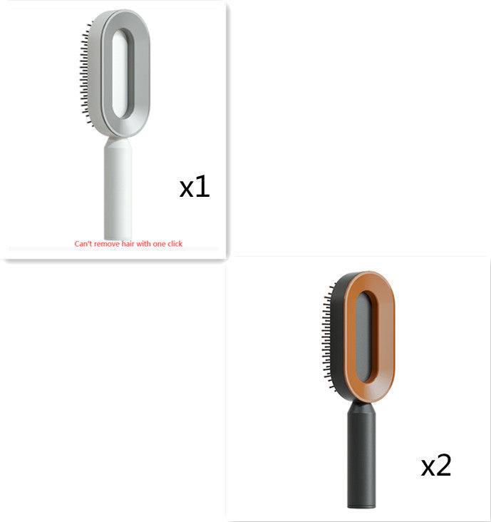 Self Cleaning Hair Brush Anti-Static Scalp Massage Comb