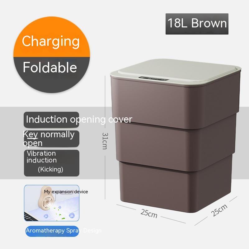 Automatic Smart Trash Can with Lid Induction