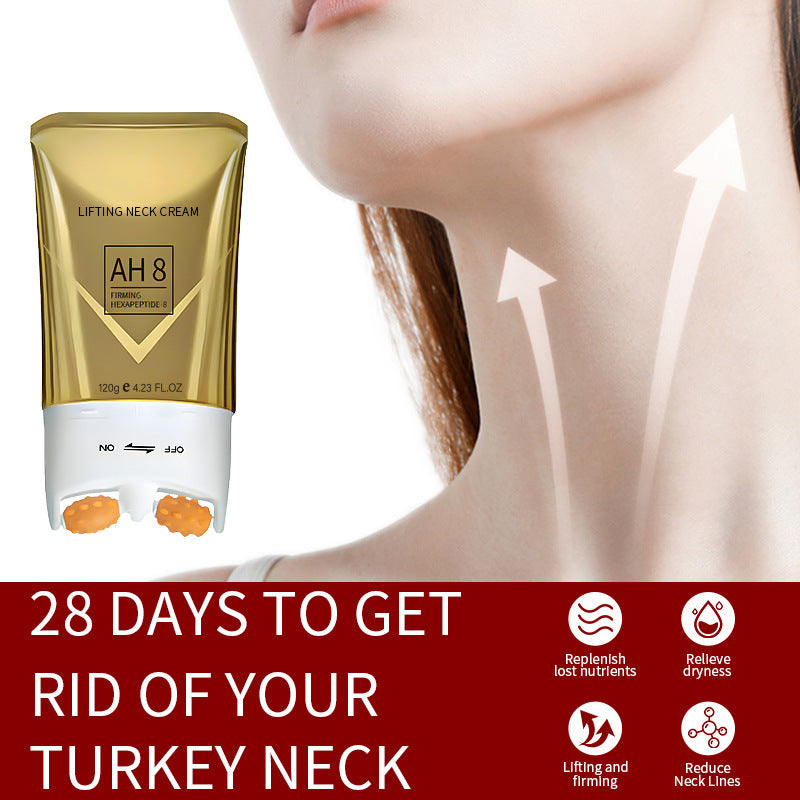 firming lifting neck cream anti wrinkle with massage roller
