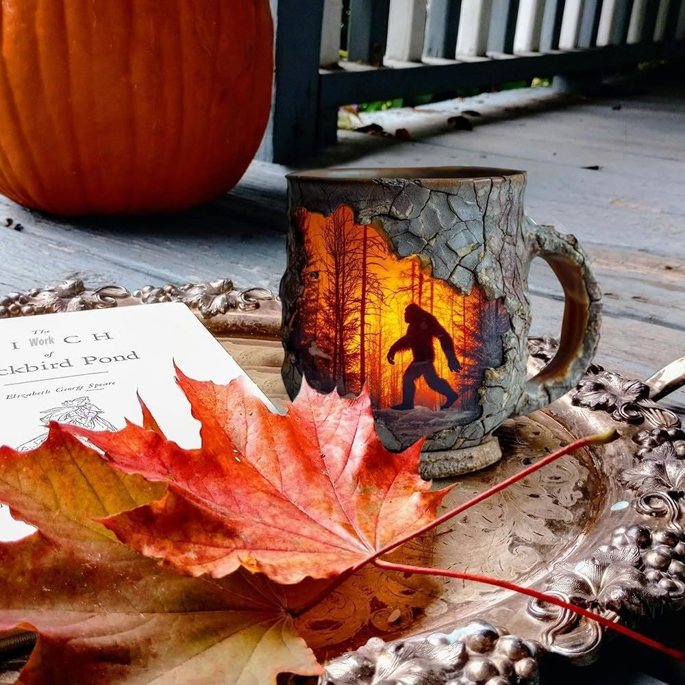 Resin Bigfoot Forest Flame Mark Cup