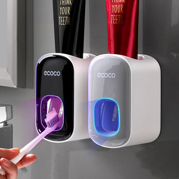 Wall Mounted Automatic Toothpaste Dispenser Bathroom Set