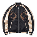 Robuste, bestickte Herren-Baseballjacke mit Qilin-Motiv (Fabelwesen).