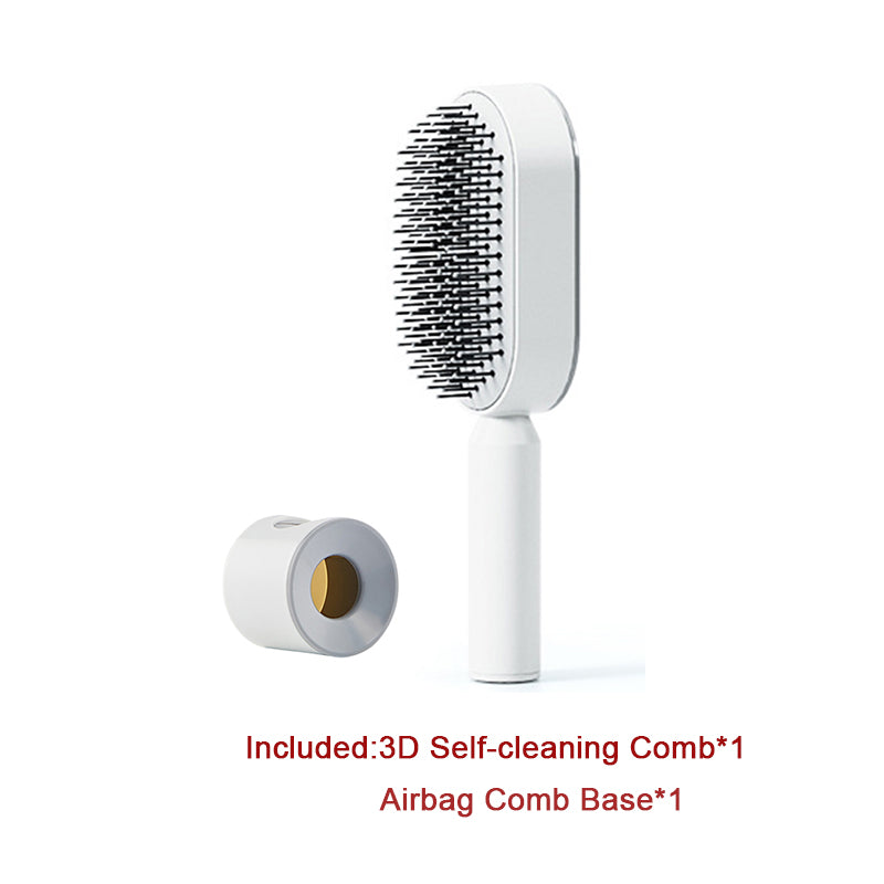 Self Cleaning Hair Brush Anti-Static Scalp Massage Comb