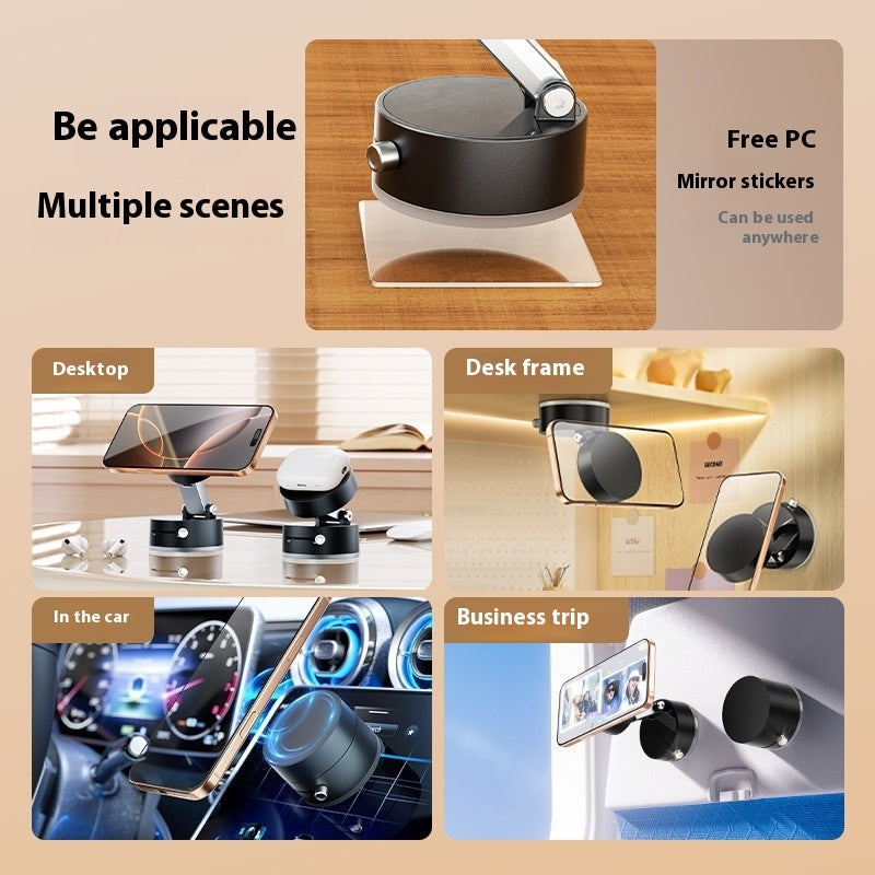 Strong Vacuum Suction Magnetic Car Bracket – 360° Rotation Phone/GPS Mount