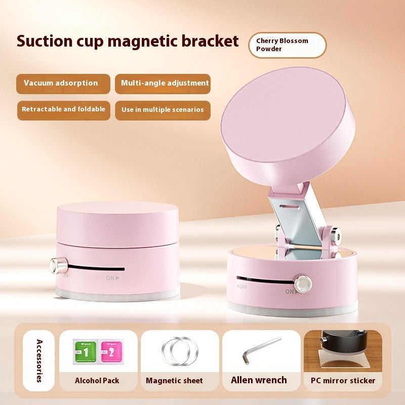 Strong Vacuum Suction Magnetic Car Bracket – 360° Rotation Phone/GPS Mount