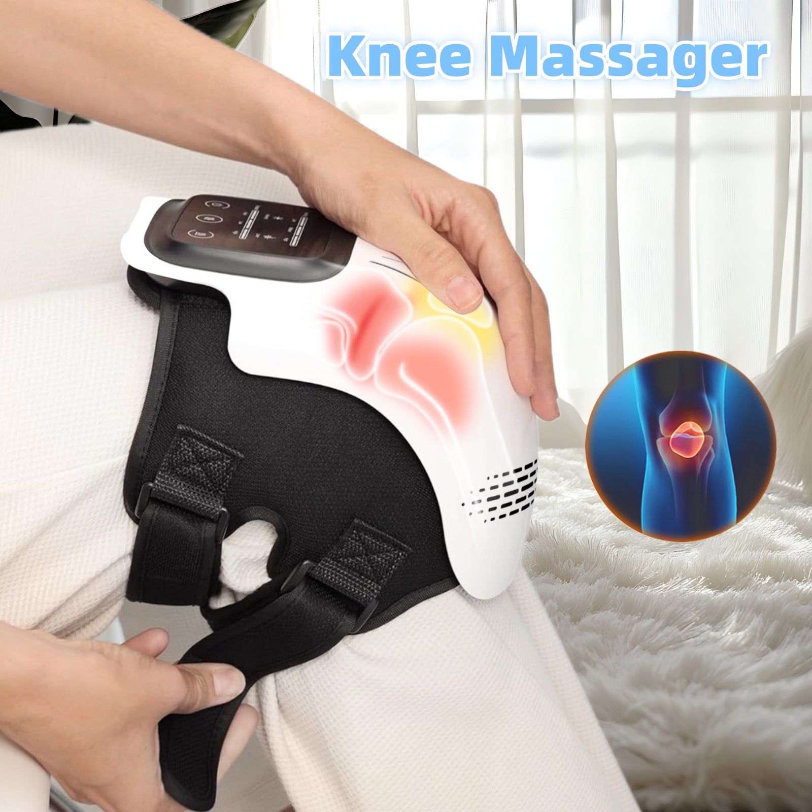 Electric Intelligent Kneading Heating Knee Massager for Home