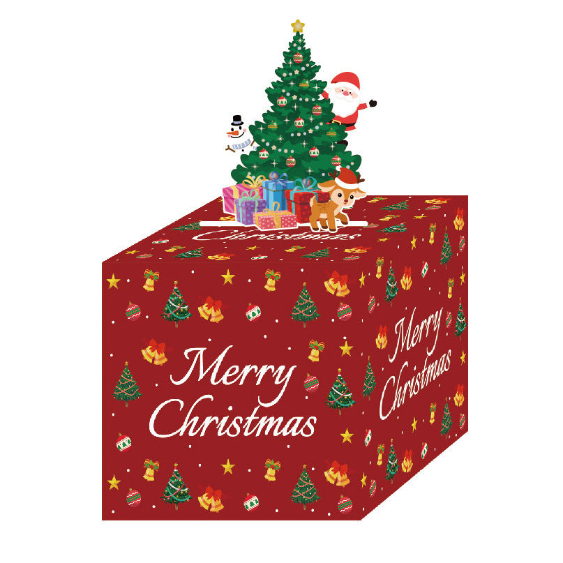 Red Christmas Money Box for holiday party decoration and gifting
