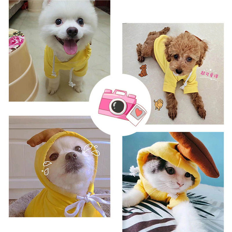 Sainishops™Cute Fruit Dog Hoodie Winter Warm Fleece Pet Clothes