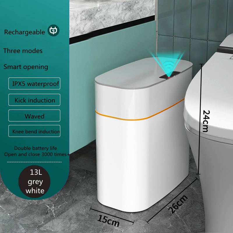 Automatic Smart Trash Can with Lid Induction