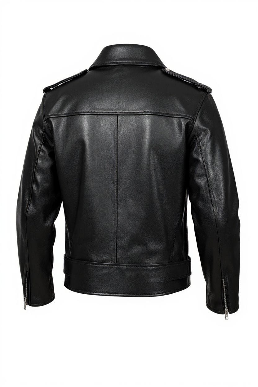 Classic Black Leather Biker Jacket