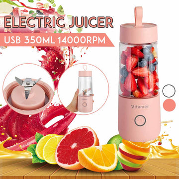 350ml Portable USB Rechargeable Juicer Blender Cup