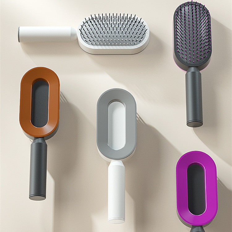 Self Cleaning Hair Brush Anti-Static Scalp Massage Comb