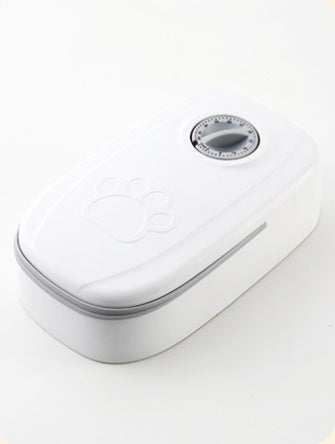 Smart Food Dispenser For Cats Dogs Timer Stainless Steel Bowl