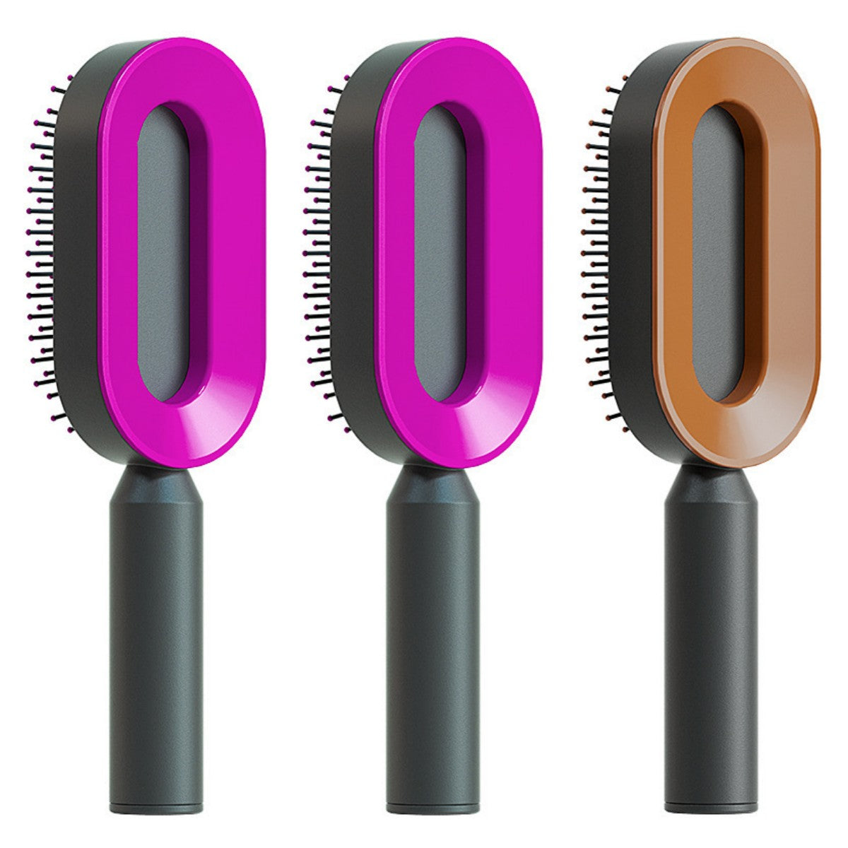 Self Cleaning Hair Brush Anti-Static Scalp Massage Comb