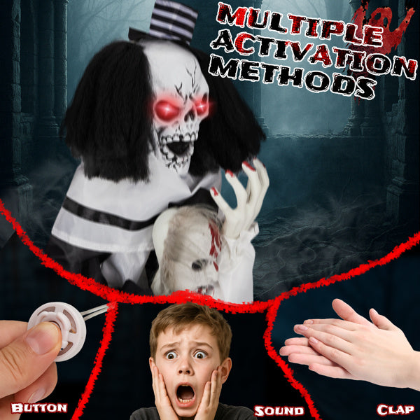 Sainishops™Halloween Decoration Scary Clown Sound Actived Party Decor