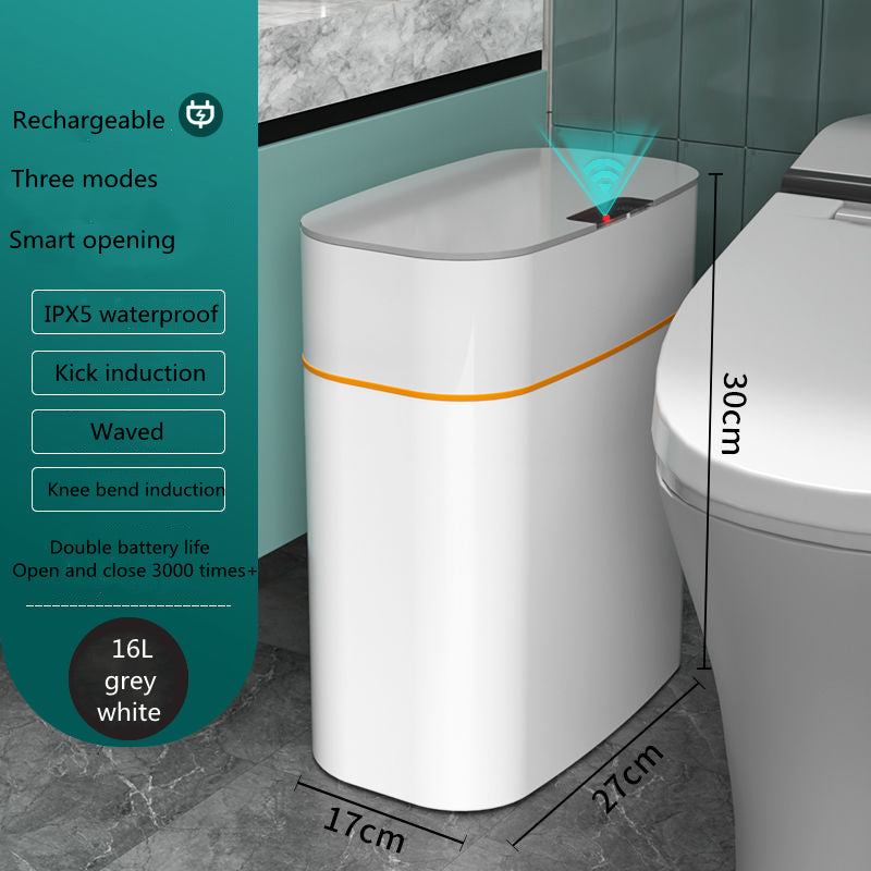 Automatic Smart Trash Can with Lid Induction