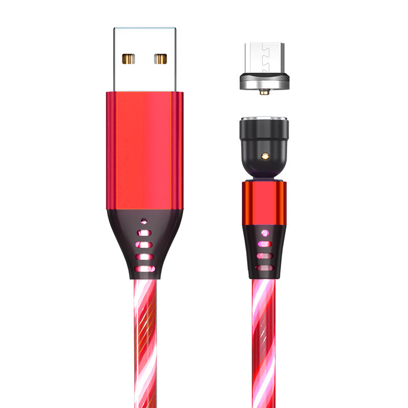 540° Magnetic Fast Charging Cable  LED USB Type C iPhone