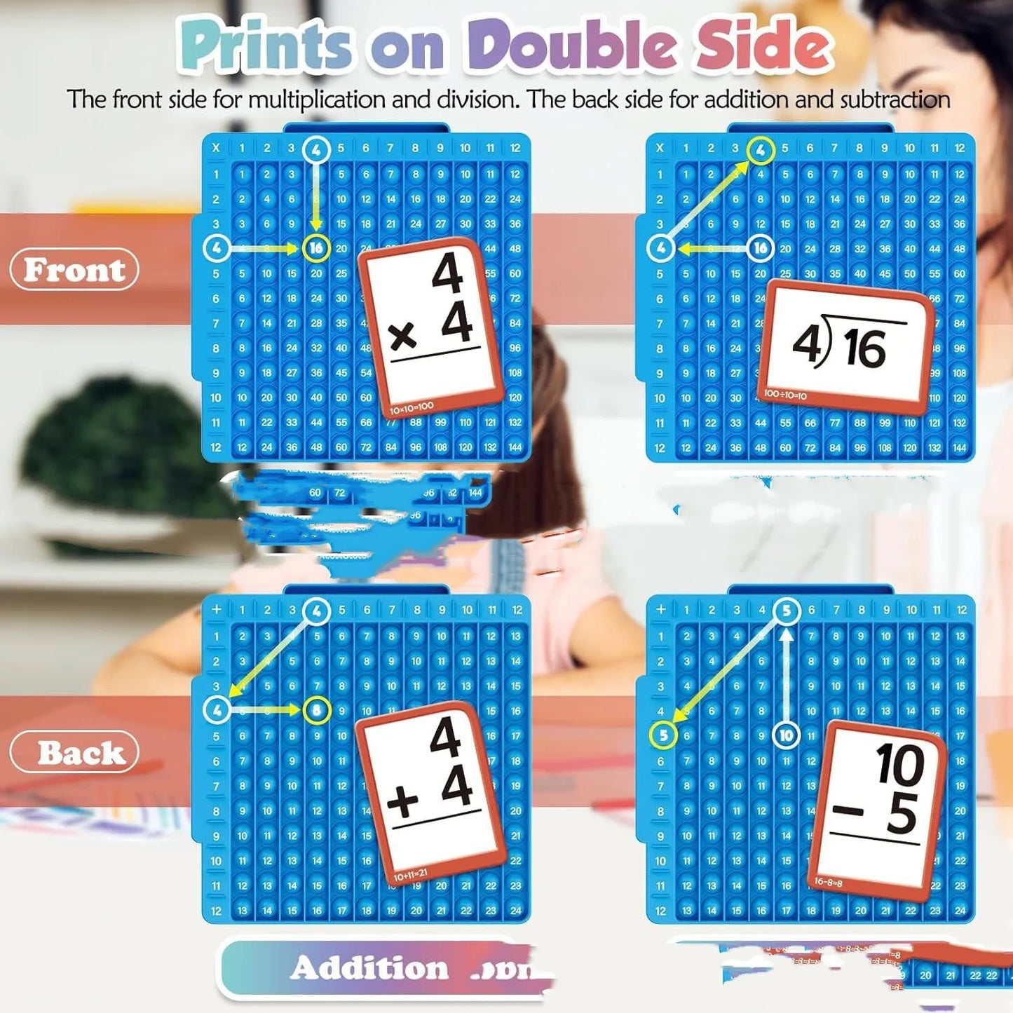 Multiplication And Division Flash Memory Card