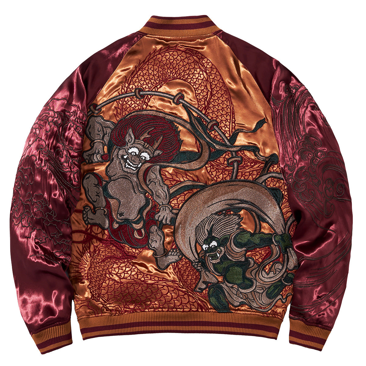 Robuste, wendbare Baseballjacke mit Stickerei